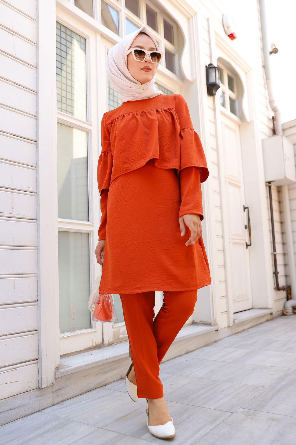 9044 TUNIK PANTOLON Kiremit - 9044