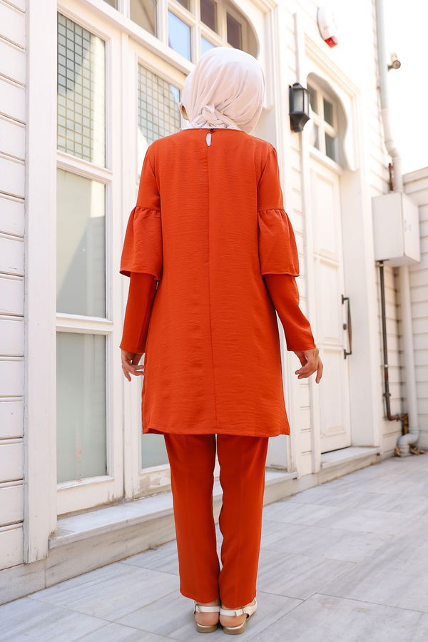 9044 TUNIK PANTOLON Kiremit - 9044
