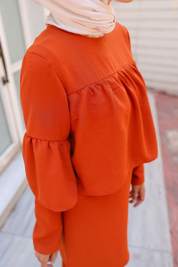 9044 TUNIK PANTOLON Kiremit - 9044