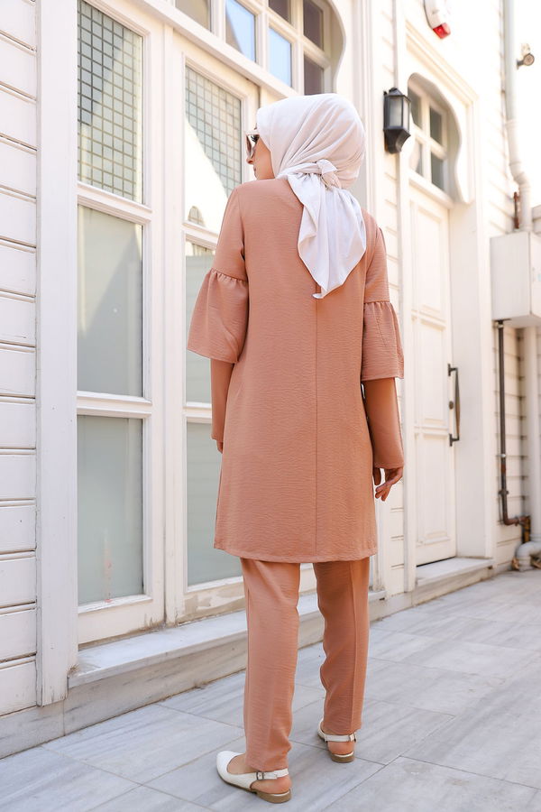 9044 TUNIK PANTOLON Vizon - 9044 VİZON