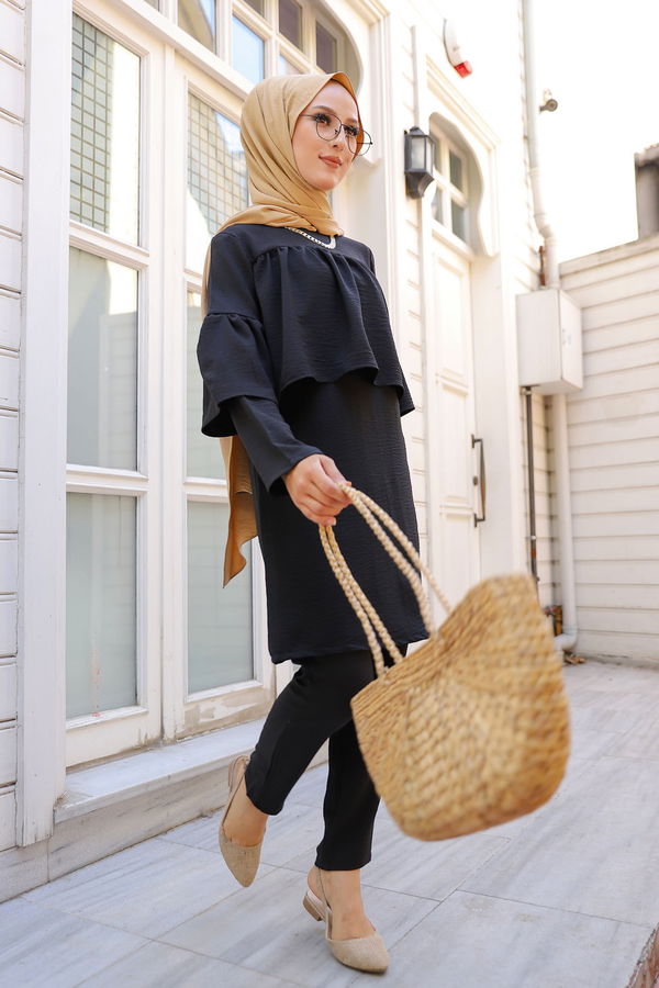 9044 TUNIK PANTOLON Siyah - 9044 SİYAH