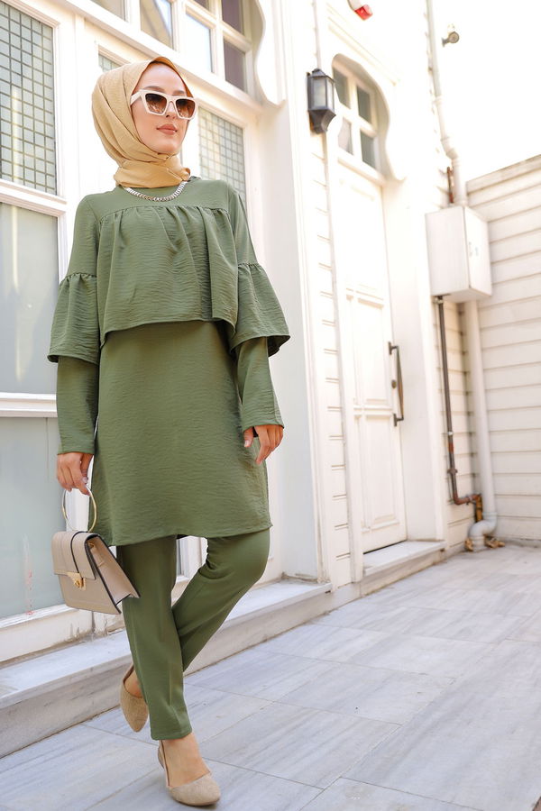 9044 TUNIK PANTOLON Haki - 9044 HAKİ