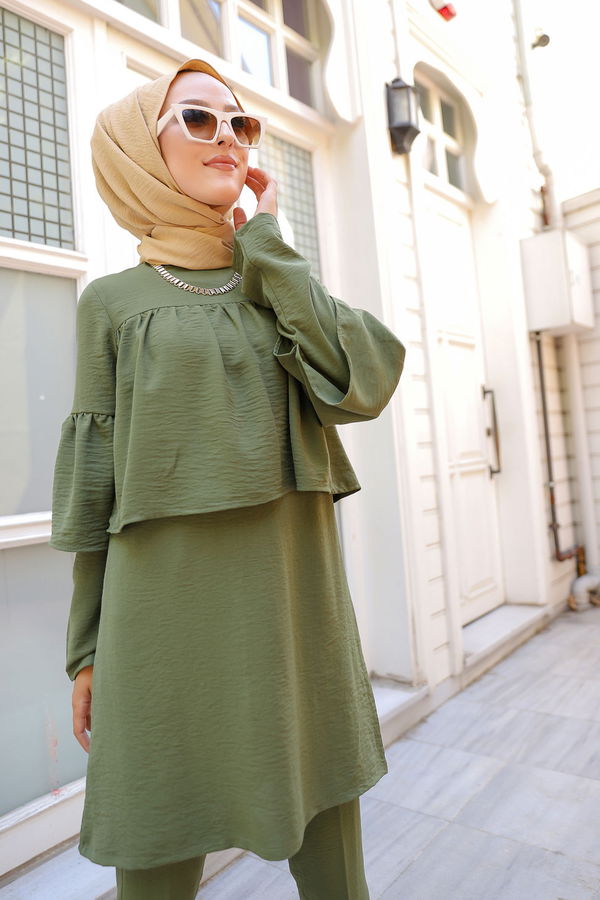 9044 TUNIK PANTOLON Haki - 9044 HAKİ