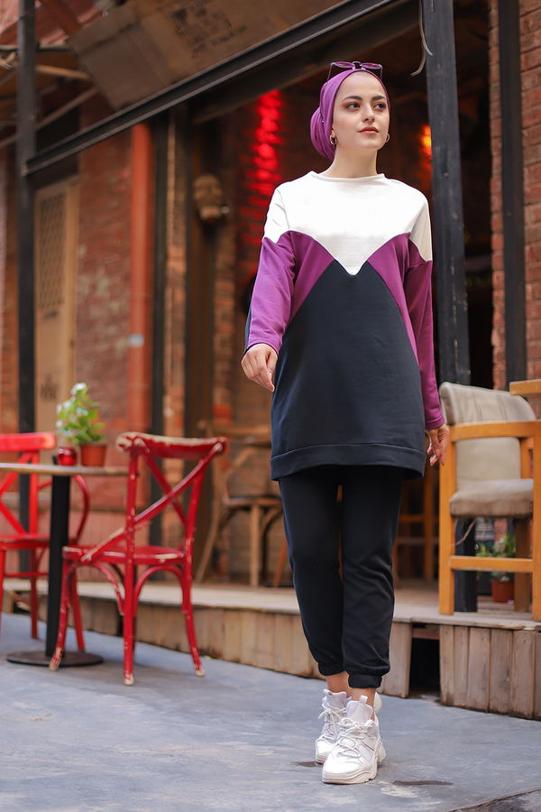 TUNIK PANTOLON Mürdüm - 3057 MÜRDÜM