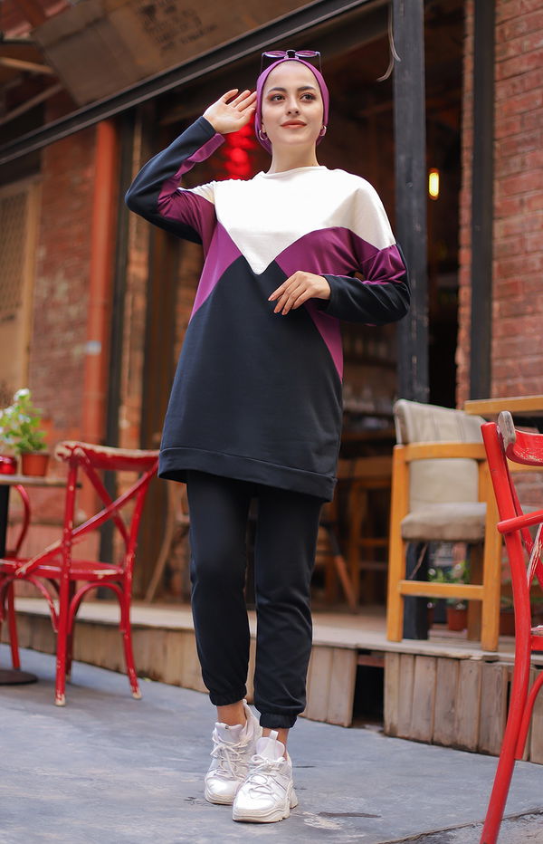 TUNIK PANTOLON Mürdüm - 3057 MÜRDÜM