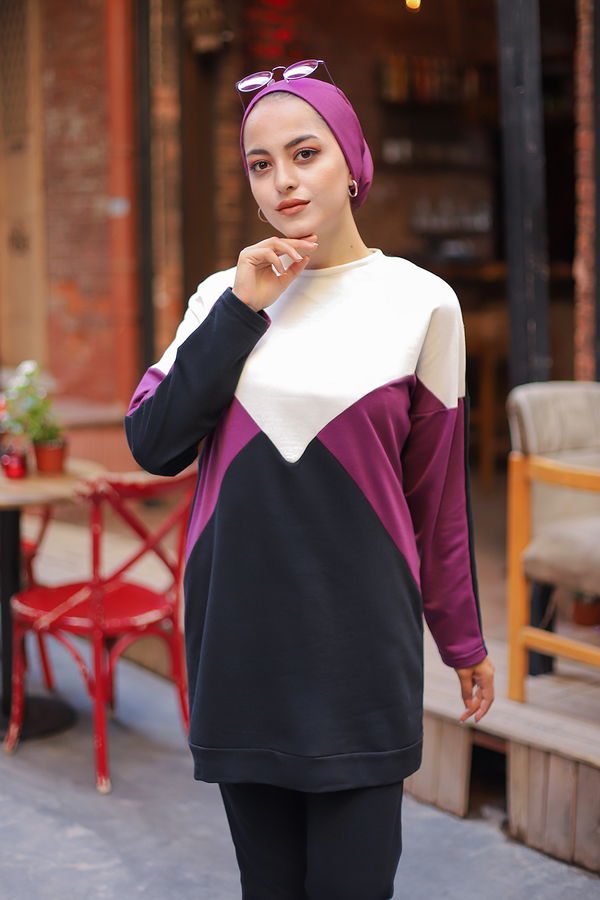 TUNIK PANTOLON Mürdüm - 3057 MÜRDÜM