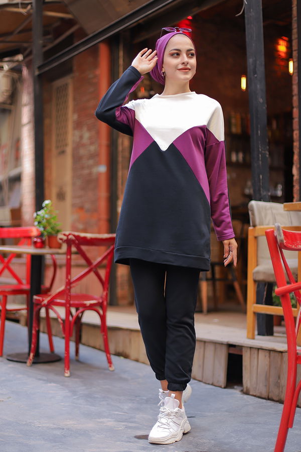 TUNIK PANTOLON Mürdüm - 3057 MÜRDÜM