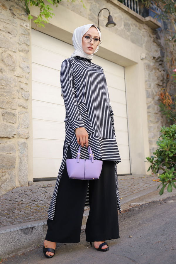 8566 TUNIK PANTOLON Siyah - 8566 SİYAH