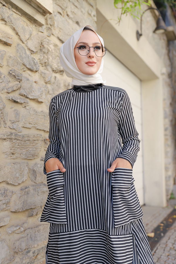 8566 TUNIK PANTOLON Siyah - 8566 SİYAH