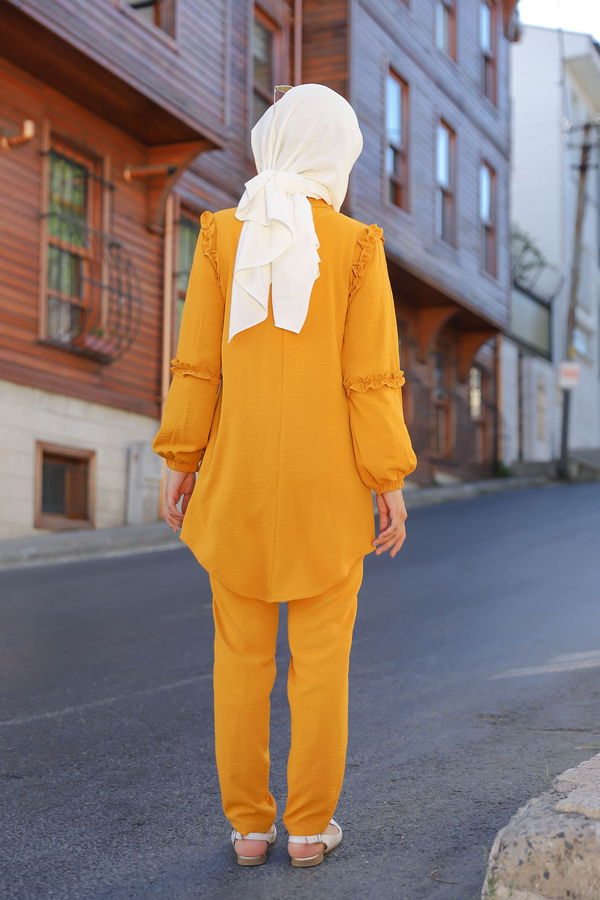 9043 TUNIK PANTOLON Sarı - 9043 Sarı