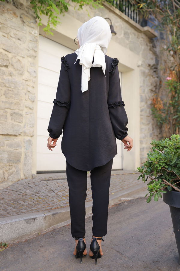 9043 TUNIK PANTOLON Siyah - 9043