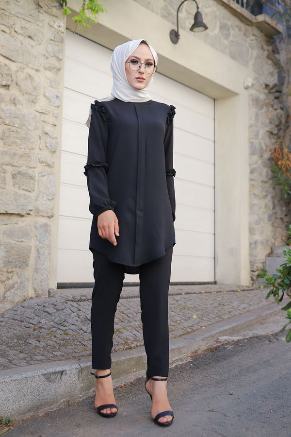 9043 TUNIK PANTOLON Siyah - 9043