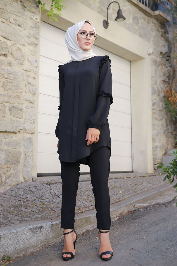 9043 TUNIK PANTOLON Siyah - 9043