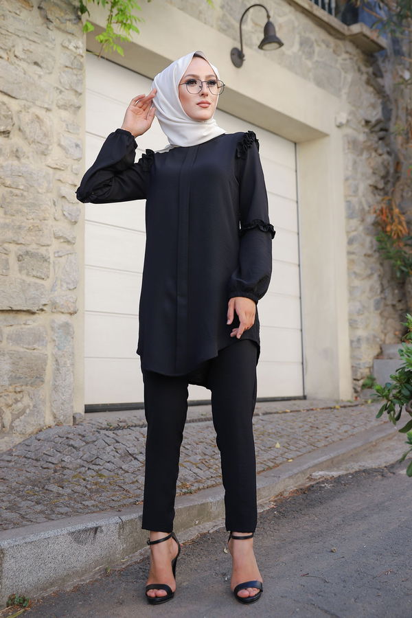 9043 TUNIK PANTOLON Siyah - 9043