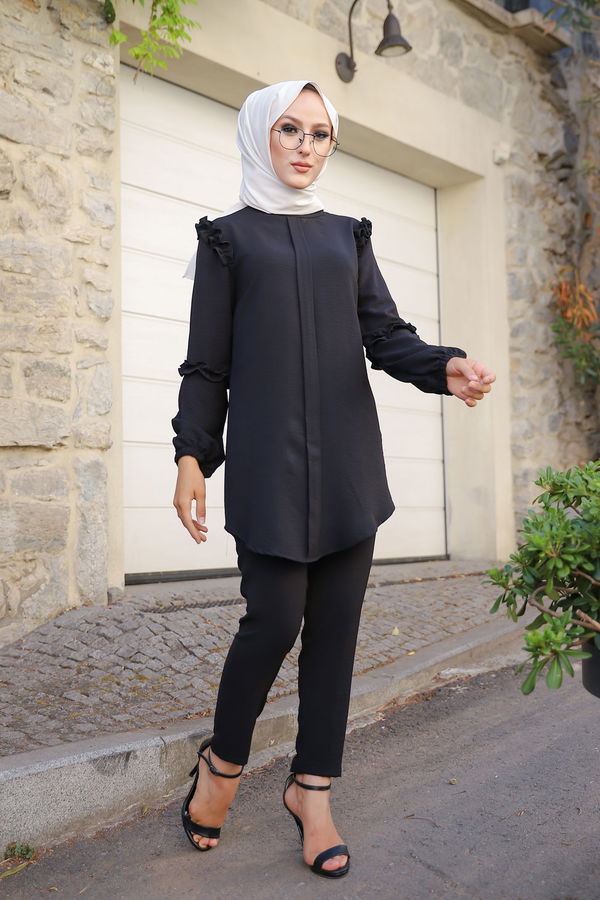 9043 TUNIK PANTOLON Siyah - 9043