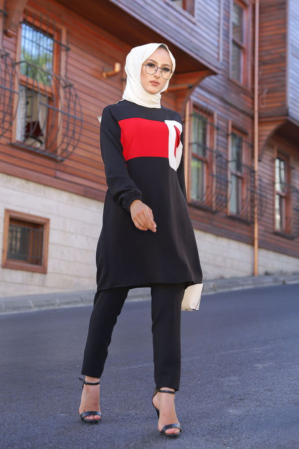 9052 TUNIK PANTOLON Siyah - 9052