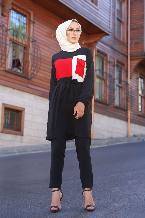 9052 TUNIK PANTOLON Siyah - 9052
