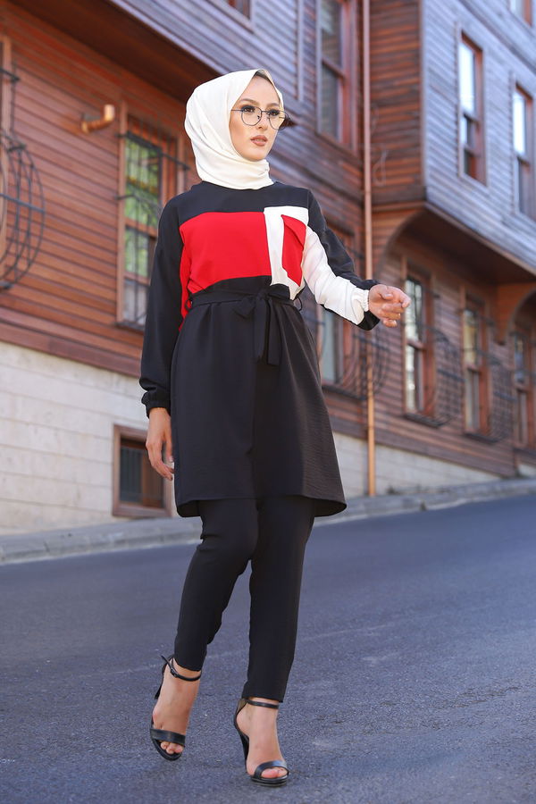 9052 TUNIK PANTOLON Siyah - 9052