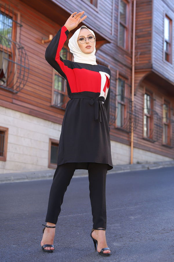 9052 TUNIK PANTOLON Siyah - 9052