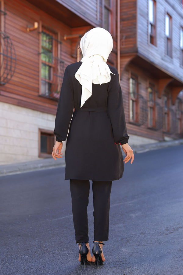 9052 TUNIK PANTOLON Siyah - 9052