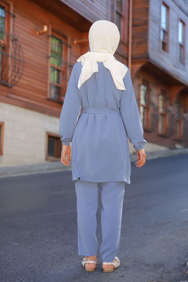 9052 TUNIK PANTOLON Mavi - 9052 MAVİ