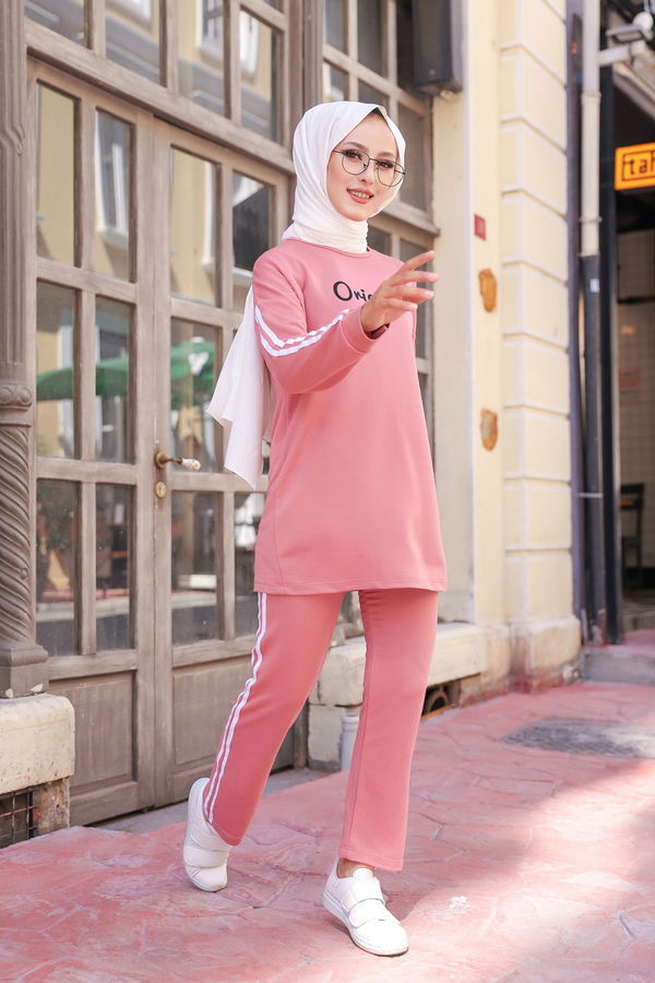 TUNIK PANTOLON Pembe - 8401 PEMBE