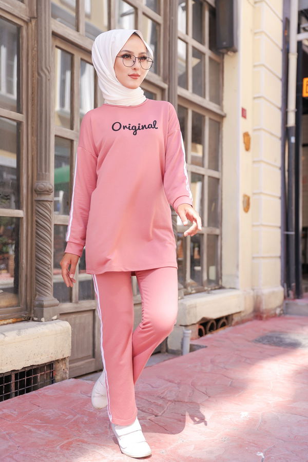 TUNIK PANTOLON Pembe - 8401 PEMBE