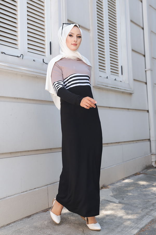 5251 ELBİSE Vizon - 5251 VİZON