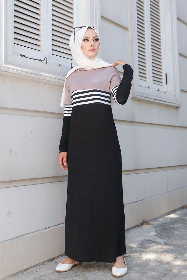 5251 ELBİSE Vizon - 5251 VİZON