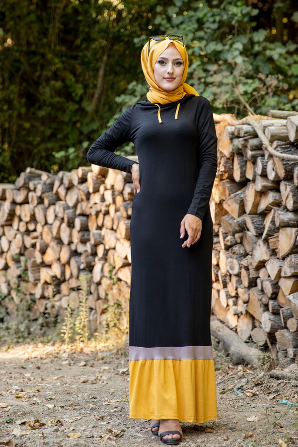3075 GARNİLİ TUNİK Sarı - 3075