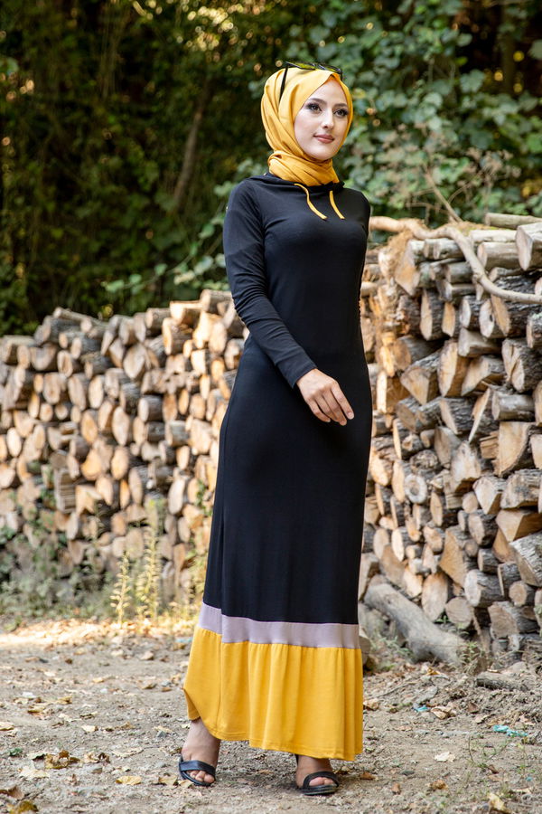 3075 GARNİLİ TUNİK Sarı - 3075