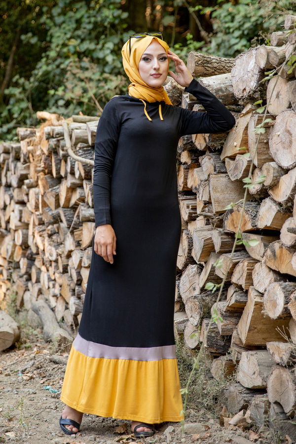 3075 GARNİLİ TUNİK Sarı - 3075