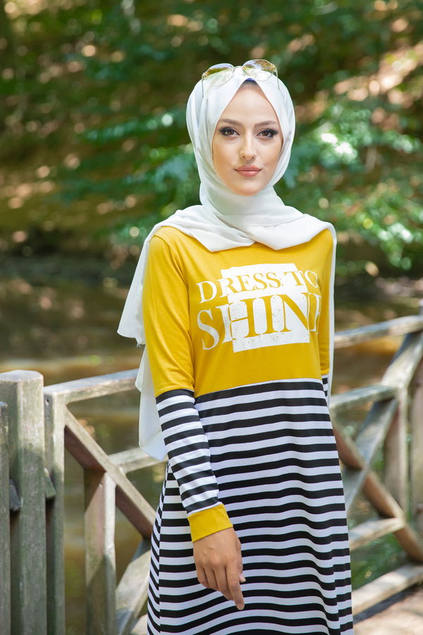 5263 ELBISE Sarı - 5263 Sarı