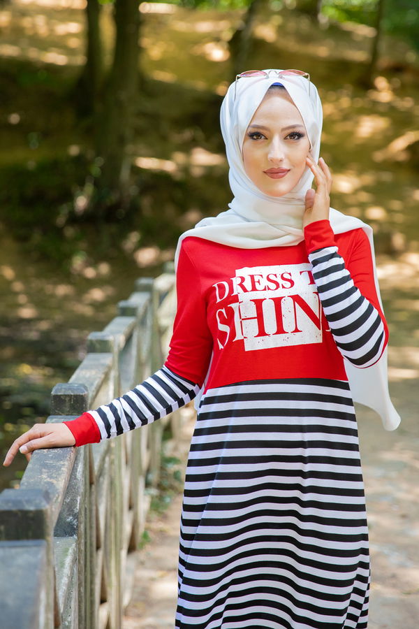5263 ELBISE Kırmızı - 5263 Kırmızı