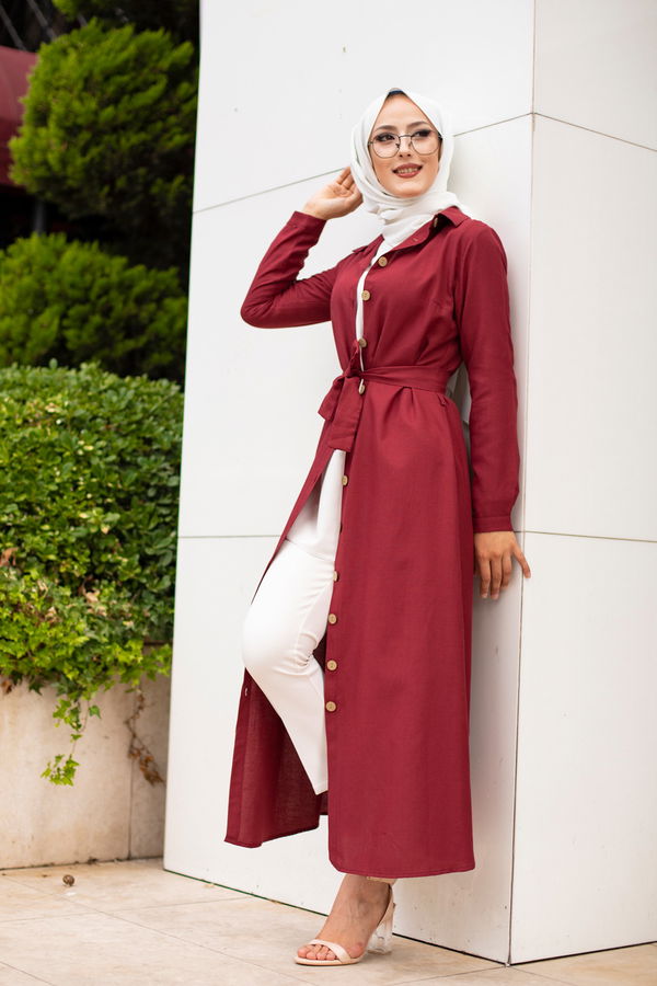 Elbıse Bordo - 3244 BORDO