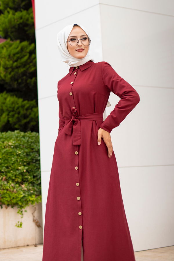 Elbıse Bordo - 3244 BORDO