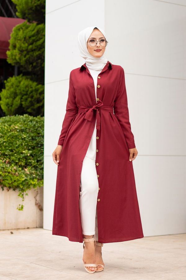 Elbıse Bordo - 3244 BORDO