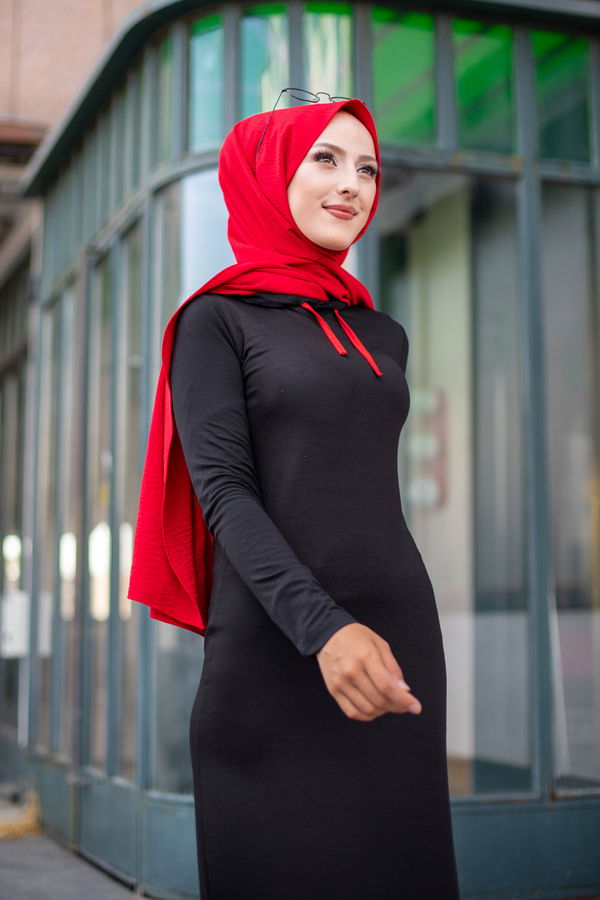 3075 GARNİLİ TUNİK Kırmızı - 3075