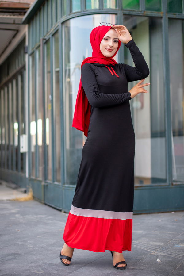 3075 GARNİLİ TUNİK Kırmızı - 3075
