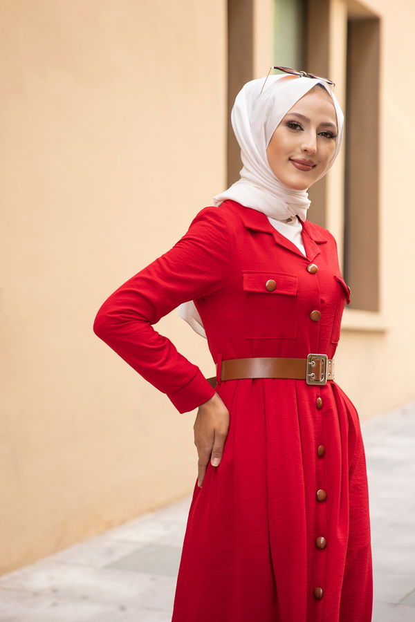 9055 ELBISE KEMER Kırmızı - 9055 Kırmızı