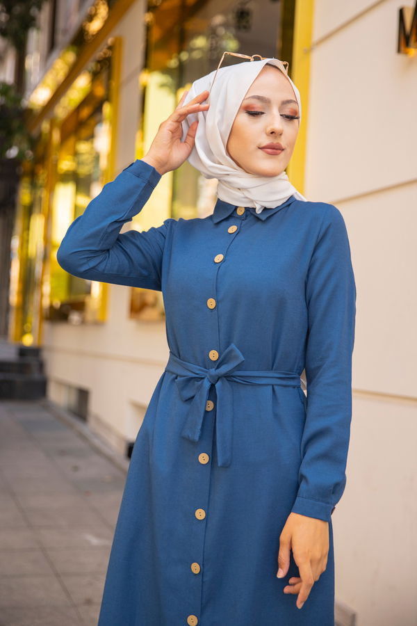 Elbıse Petrol - 3244