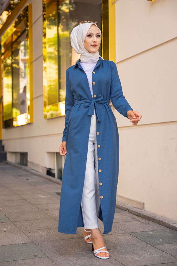 Elbıse Petrol - 3244