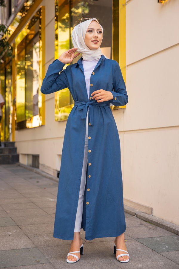Elbıse Petrol - 3244