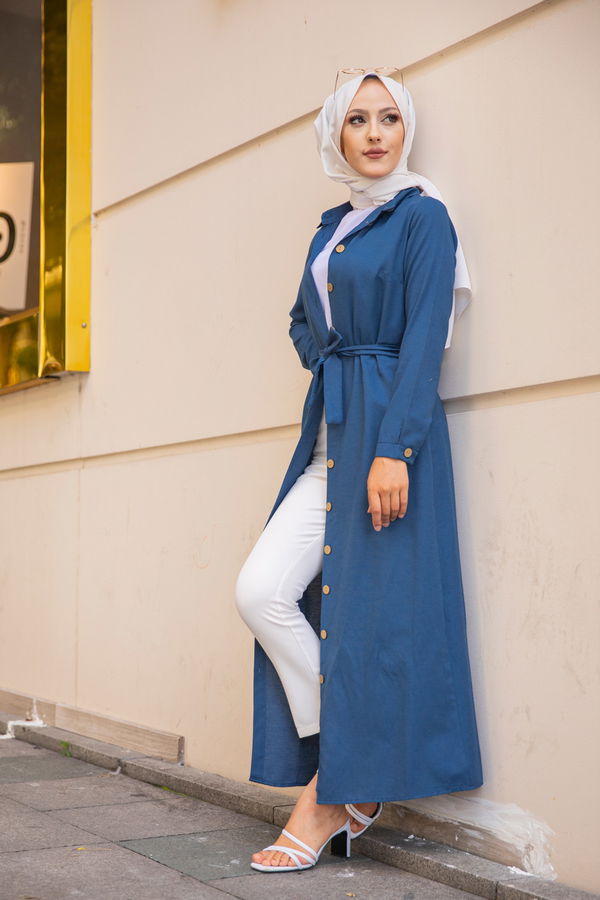 Elbıse Petrol - 3244
