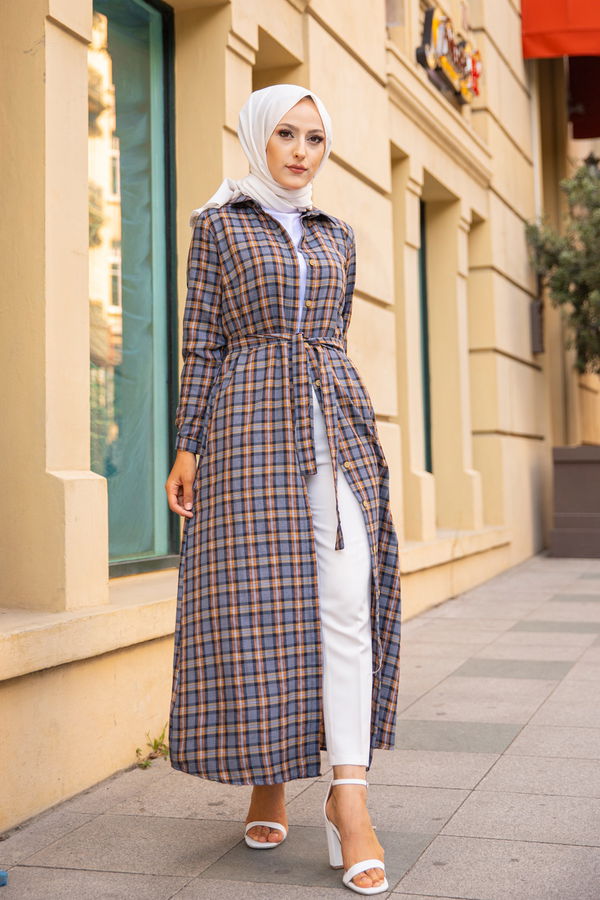 3259 EKOSE ELBISE Taba - 3259