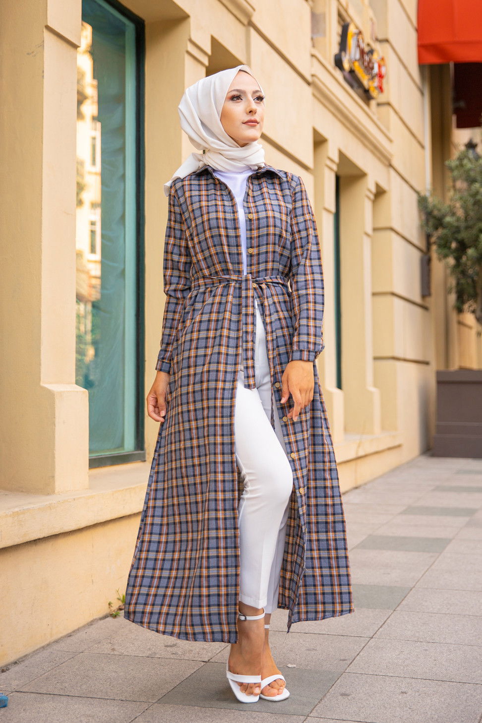 3259 EKOSE ELBISE Taba - 3259