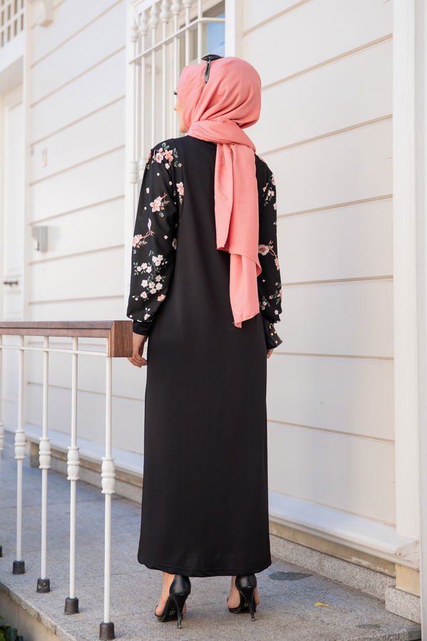8576 ELBİSE Siyah - 8576