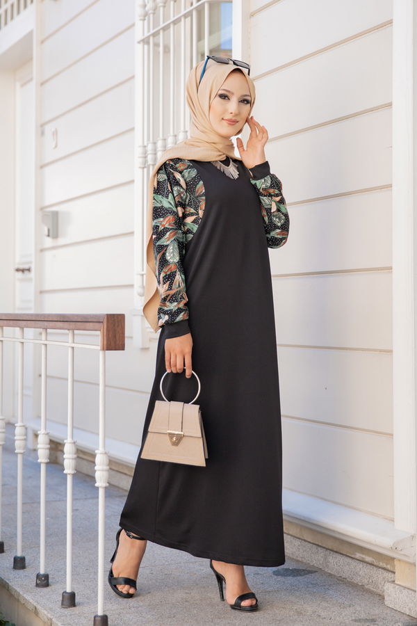 8577 ELBISE Siyah - 8577 SİYAH