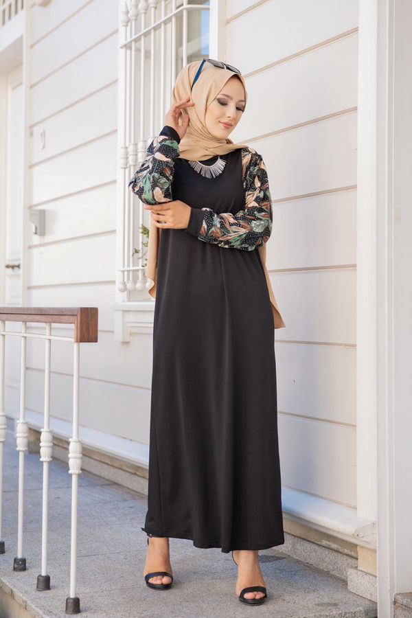 8577 ELBISE Siyah - 8577 SİYAH