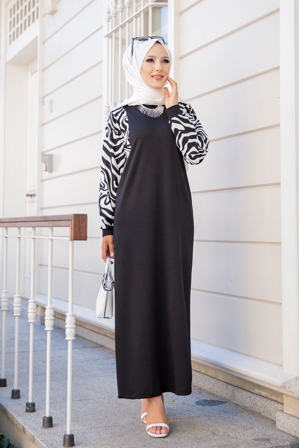 8578 ELBISE Siyah - 8578 SİYAH